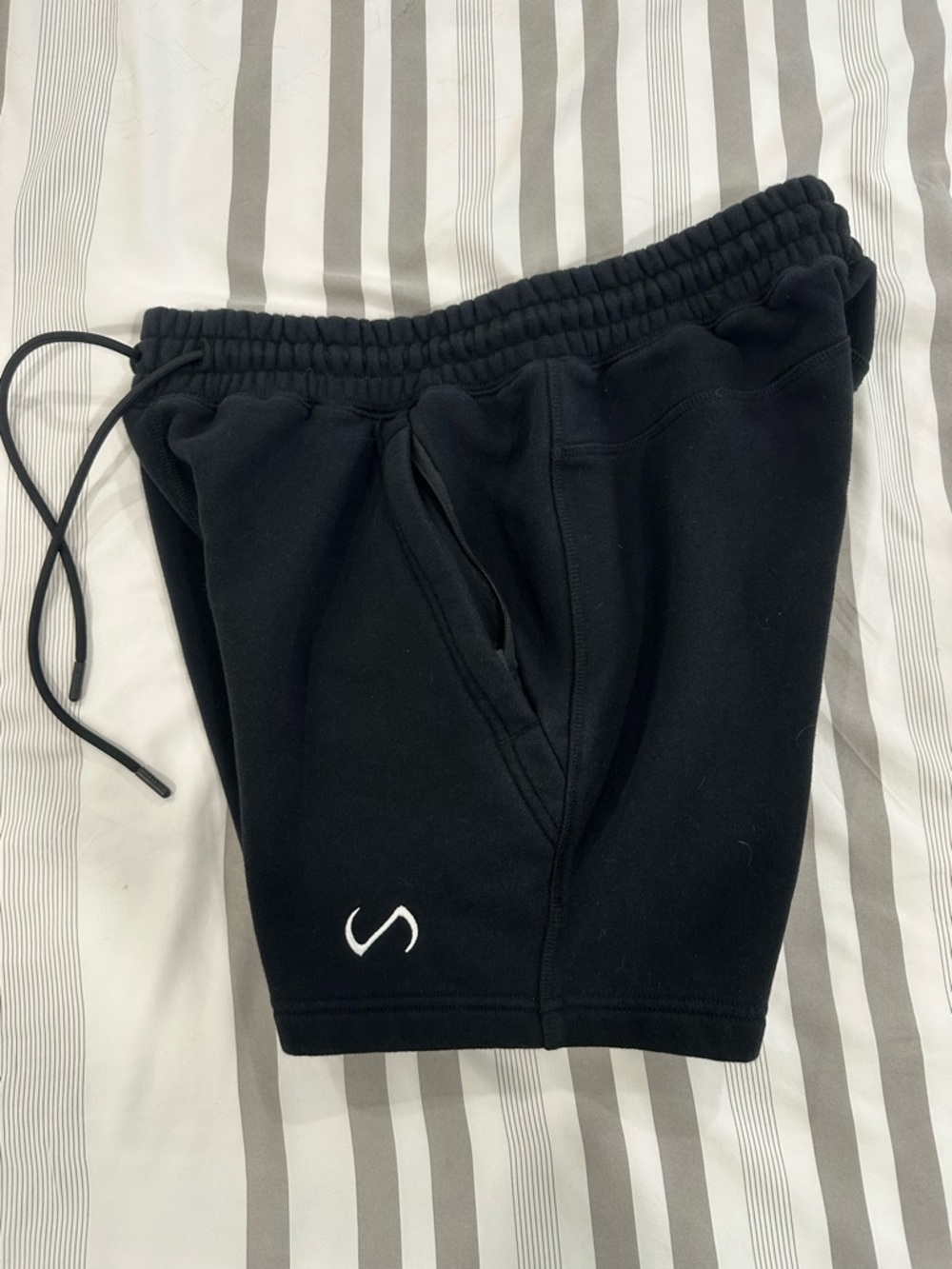 Men's Black Athletic Sweat Shorts